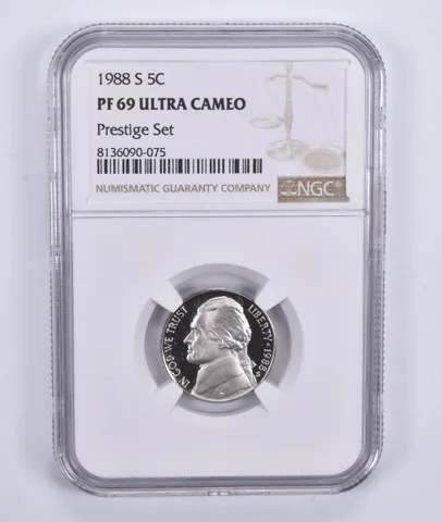 1988-S Jefferson Nickel Prestige Set PF69 UCAM NGC