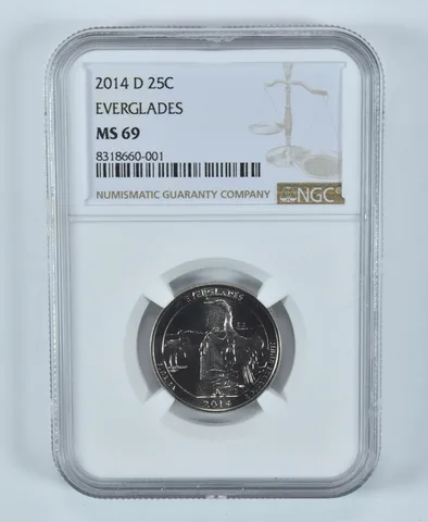 2014-D Washington Quarter Everglades America The Beautiful MS69 NGC