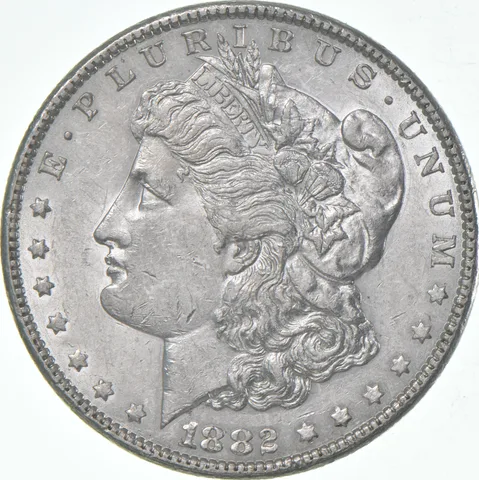 AU+ 1882 (P) Morgan Silver Dollar (1 coin)