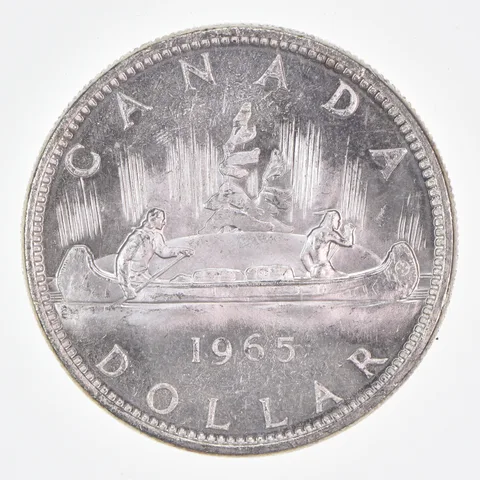 Better Date - 1965 Canada 1 Dollar World Coin *526