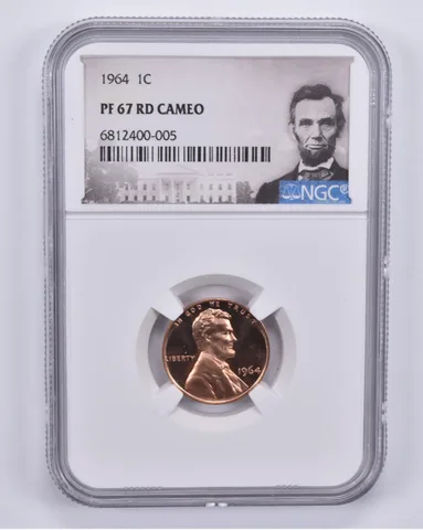 1964 Lincoln Memorial Cent PF67 Cameo RD NGC Special Label