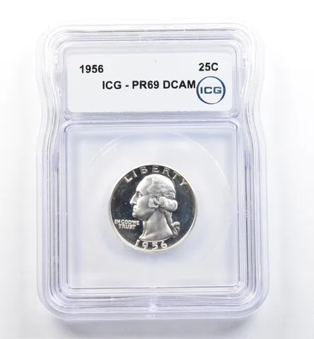 1956 Washington Quarter PR69 DCAM ICG *0152