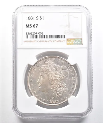 1881-S Morgan Silver Dollar MS67 NGC PQ *7412