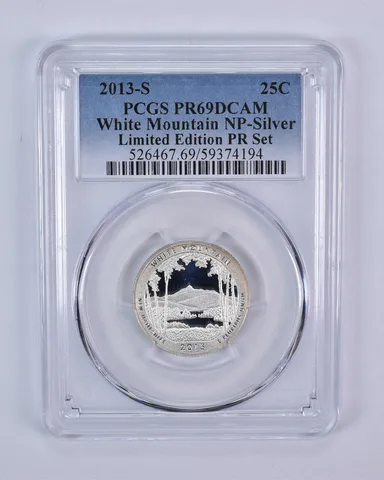 2013-S ATB Quarter Silver White Mountain Limited Edition Set PR69 DCAM PCGS