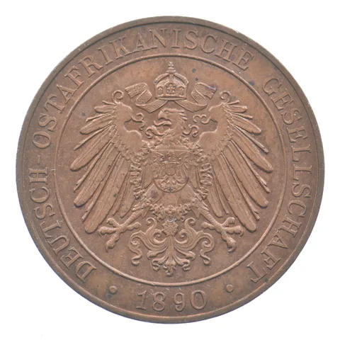 1890 German East Africa 1 Pesa Wilhelm II *1559