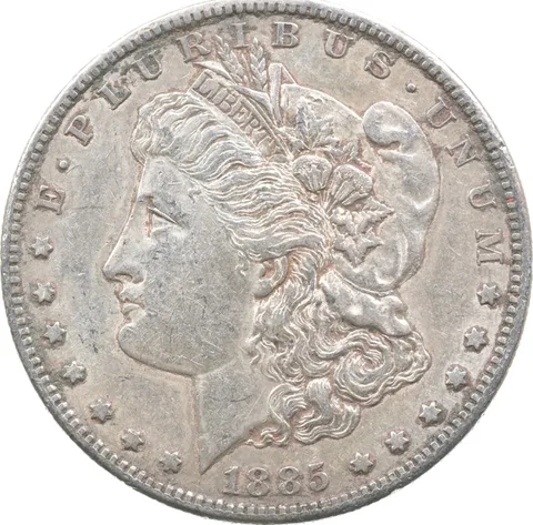 1885-S Morgan Silver Dollar a5082
