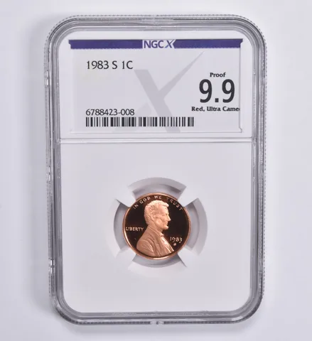 1983-S Lincoln Memorial Cent 1c Proof 9.9 RD UCAM NGC X NGCX