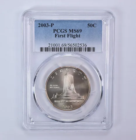2003-P First Flight Commemorative Half Dollar MS69 PCGS