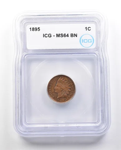1895 Indian Head Cent MS64 BN ICG *1399