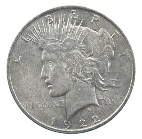 Early - 1922 Peace Silver Dollar - 90% US Coin *472