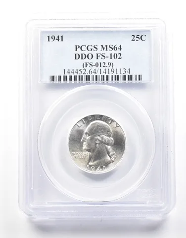 1941 Washington Quarter DDO FS-102 (FS-012.9) MS64 PCGS *2145