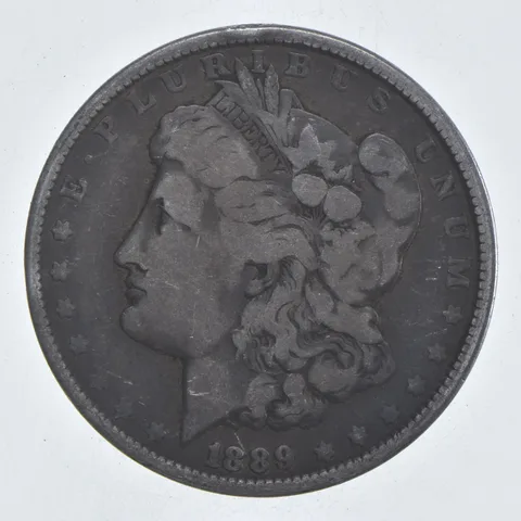 Early - 1889 Morgan Silver Dollar - 90% US Coin *081