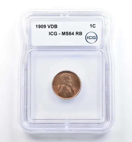 1909 VDB Lincoln Wheat Cent MS64 RB ICG *0095