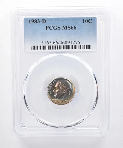 1983-D Roosevelt Dime MS66 PCGS Beautiful Tone *8314