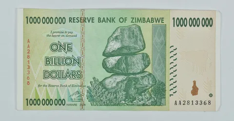 2008 Zimbabwe 1 Billion Dollars Reserve Note