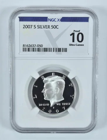 2007-S Kennedy Half Dollar Silver Proof 10 UCAM NGC X NGCX