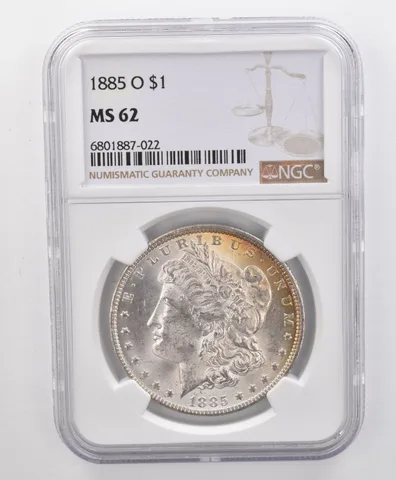 MS62 1885-O Morgan Silver Dollar NGC Beautifully Toned *1949
