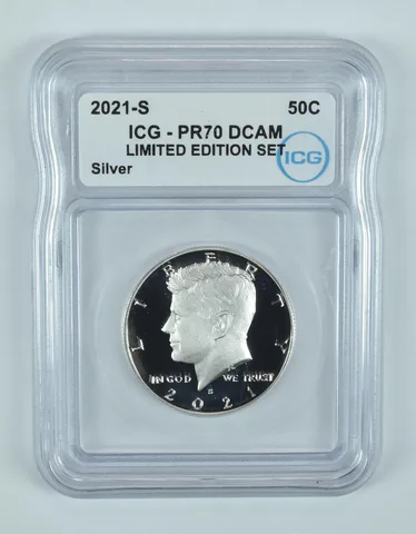 2021-S Kennedy Half Dollar Silver Limited Edition Set PR70 DCAM ICG