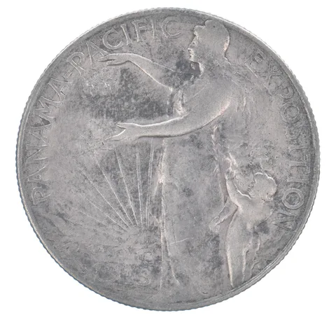 1915-S Panama Pacific Exposition Commemorative Half Dollar Beautiful Tone *8801