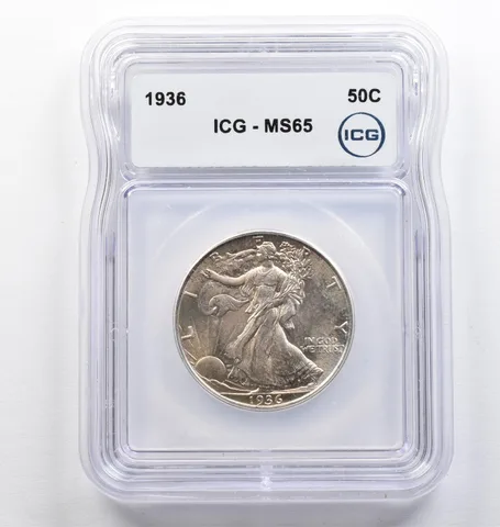 1936 Walking Liberty Half Dollar MS65 ICG *9430