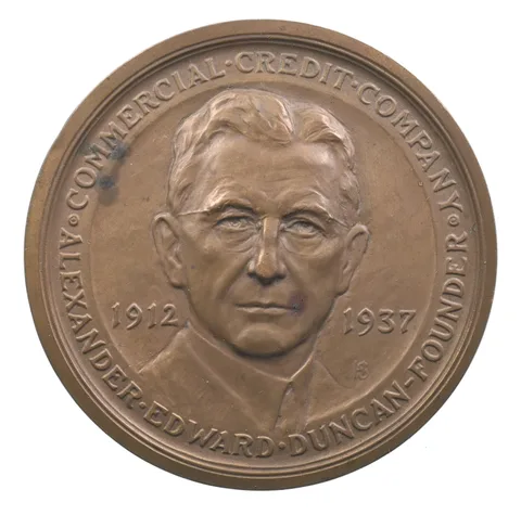 1937 Baltimore, Maryland Commercial Credit Company Hans Schuler Medal 75mm *8185