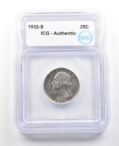 1932-S Washington Quarter Authentic ICG *3497