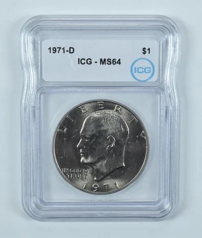 1971-D Eisenhower $1 MS64 ICG