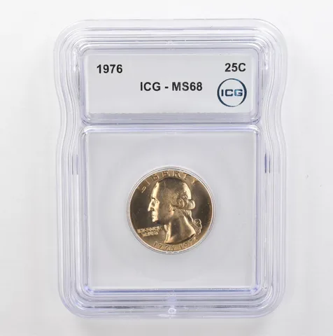 1976 Washington Quarter MS68 ICG Beautiful Tone *5346