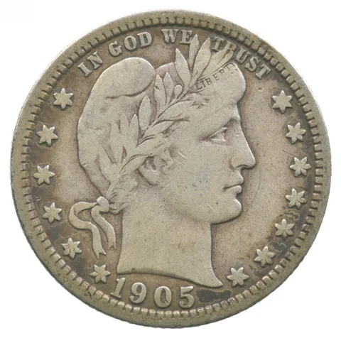 1905 Barber Quarter a5722
