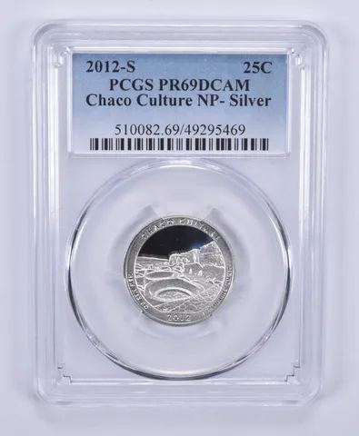 2012-S Washington Quarter Silver Chaco Culture PR69 DCAM PCGS Blue Label