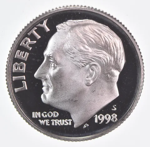 1998-S Roosevelt Dime Proof 90% Silver