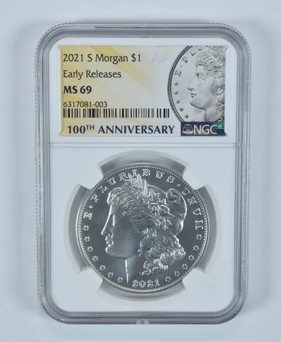 2021-S Morgan Silver Dollar Early Releases MS69 NGC Special Label