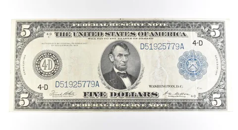 1914 $5 Cleveland OH FRN Large Note Blue Seal *2716