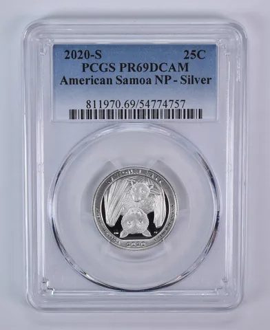 2020-S Washington Quarter ATB American Samoa Silver PR69 DCAM PCGS