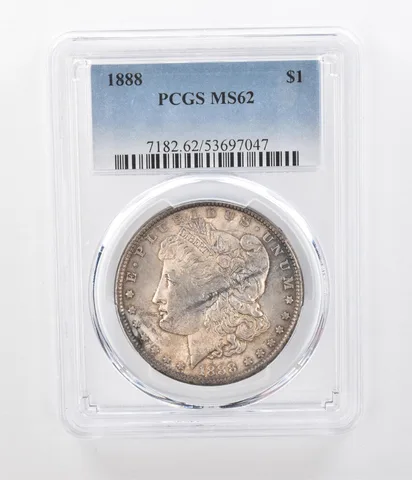 1888 Morgan Silver Dollar MS62 PCGS Beautiful Tone *1180