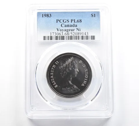 1983 Canada 1 Dollar Voyageur PL68 PCGS Blue Label
