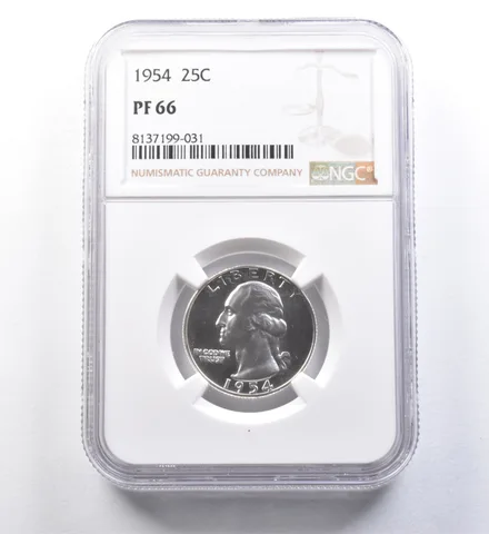 1954 Washington Quarter PF66 NGC Great Contrast - Looks Cam *6015