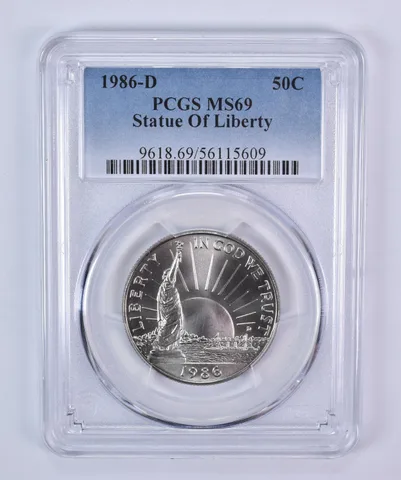 1986-D Statue Of Liberty Commemorative Half Dollar MS69 PCGS