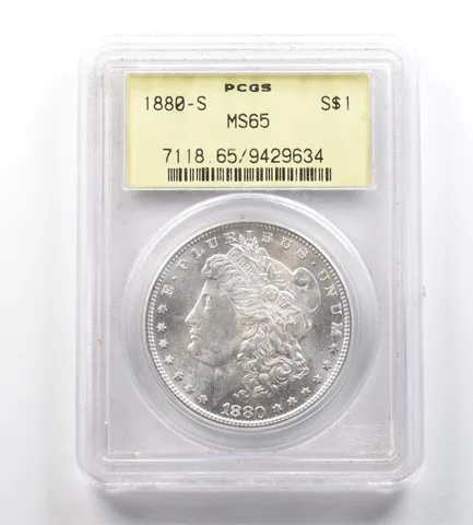 1880-S Morgan Silver Dollar MS65 PCGS OGH *1007