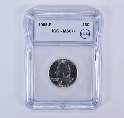 1988-P Washington Quarter MS67+ ICG
