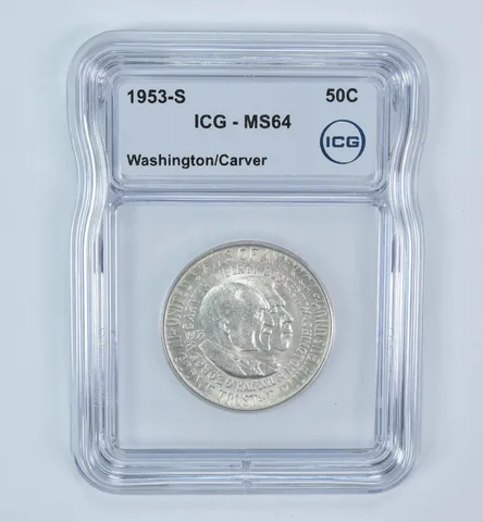 1953-S Washington Carver Commemorative Half Dollar MS64 ICG