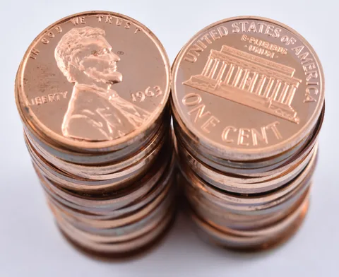 (50) Proof 1963 Lincoln Memorial Cents - ROLL of 50 Coins