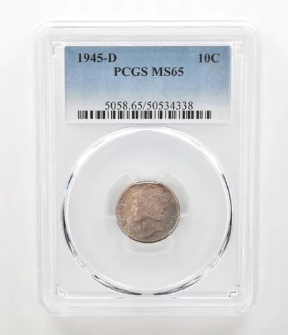 1945-D Mercury Dime MS65 PCGS Beautiful Tone *4559