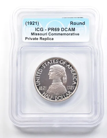 1921 Missouri Half Dollar PR69 ICG Museum Gallery Strike a1250