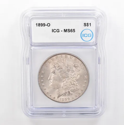 1899-O Morgan Silver Dollar MS65 ICG Beautiful Tone Reverse *5384