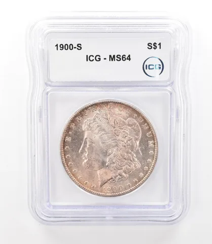 1900-S Morgan Silver Dollar MS64 ICG Beautiful Tone a3134