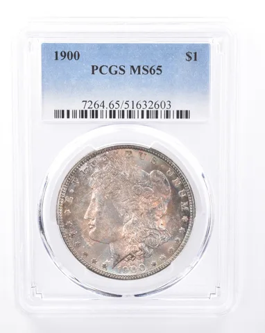 1900 Morgan Silver Dollar MS65 PCGS Beautiful Tone *9425