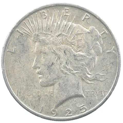 1925 Peace Silver Dollar Counterstamp "Ernie" *5243