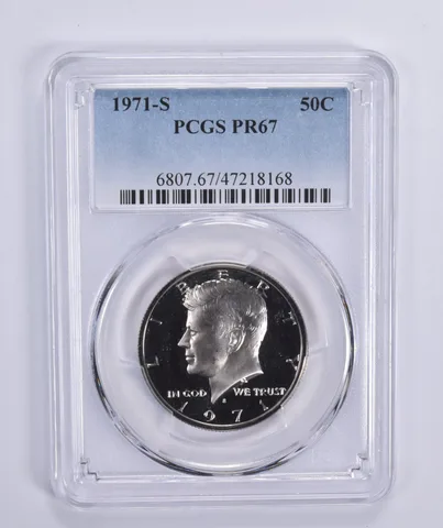1971-S Kennedy Half Dollar PR67 PCGS Blue Lbl