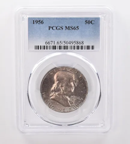 1956 Franklin Half Dollar MS65 PCGS Beautiful Tone *9945